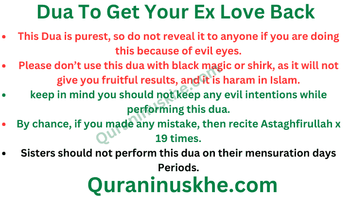Powerful Dua To Get Your Ex Love Back