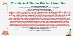 Powerful And Effective Dua For A Loved One