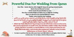 Powerful Dua For Wedding From Quran