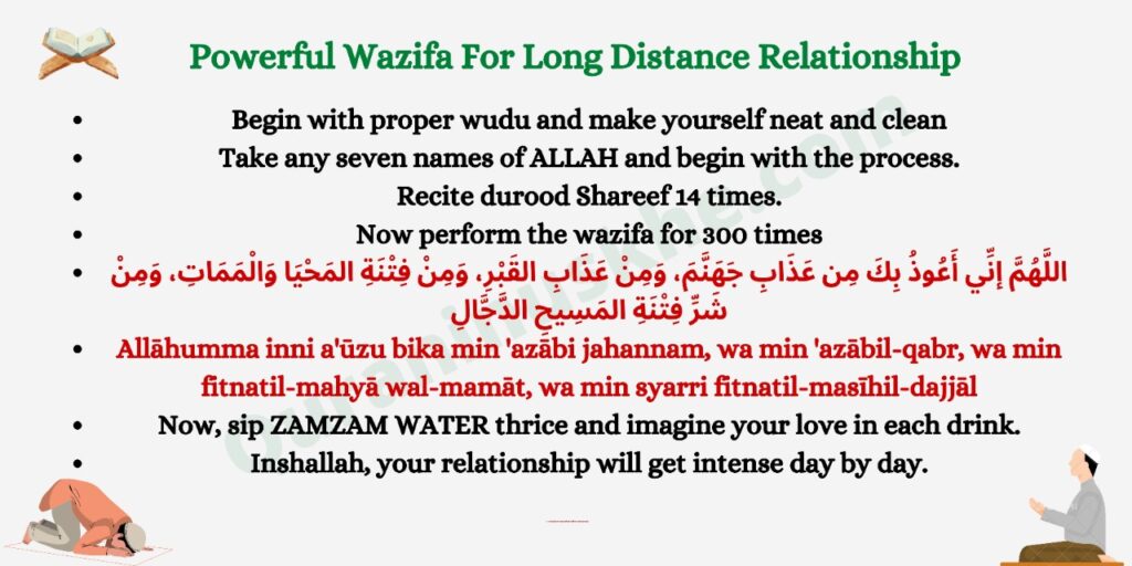 Powerful Wazifa For Long Distance Relationship