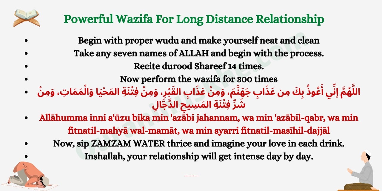 Powerful Wazifa For Long Distance Relationship