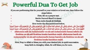 Powerful Dua To Get Job