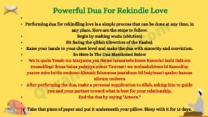 Powerful Dua For Rekindle Love