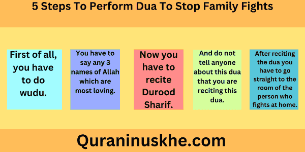 5 Steps To Perform Dua To Stop Family Fights 