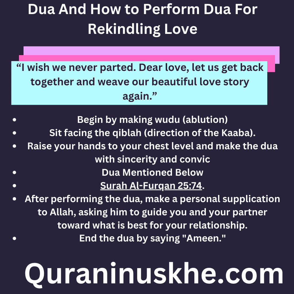 Dua For Rekindling Love