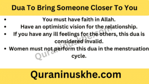 Dua To Bring Someone Closer To You