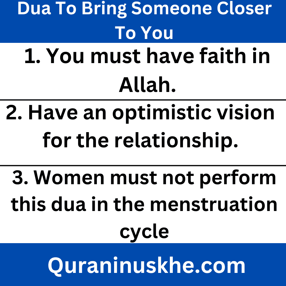 Dua To Bring Someone Closer To You