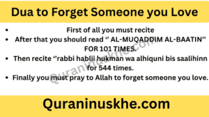 Dua to Forget Someone you Love