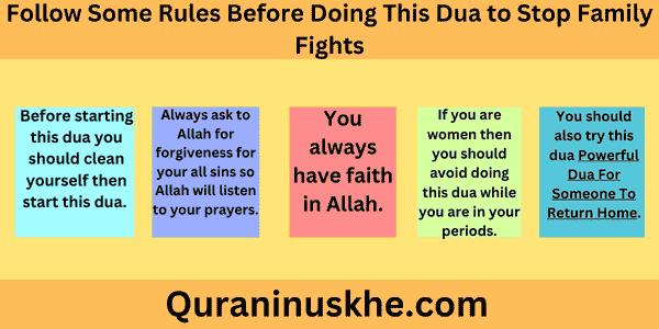 Follow Some Rules Before Doing This Dua