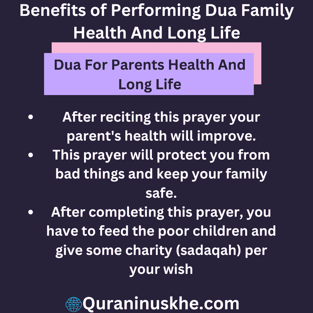 Benefits of Performing Dua Family Health And Long Life