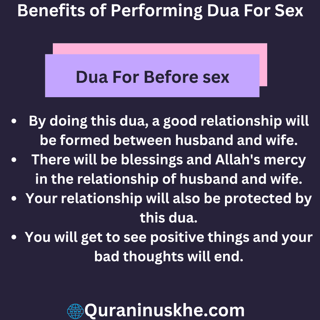 Benefits of Performing Dua For Sex 