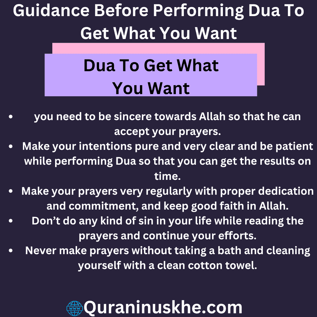 Guidance Before Performing Dua To Get What You Want 