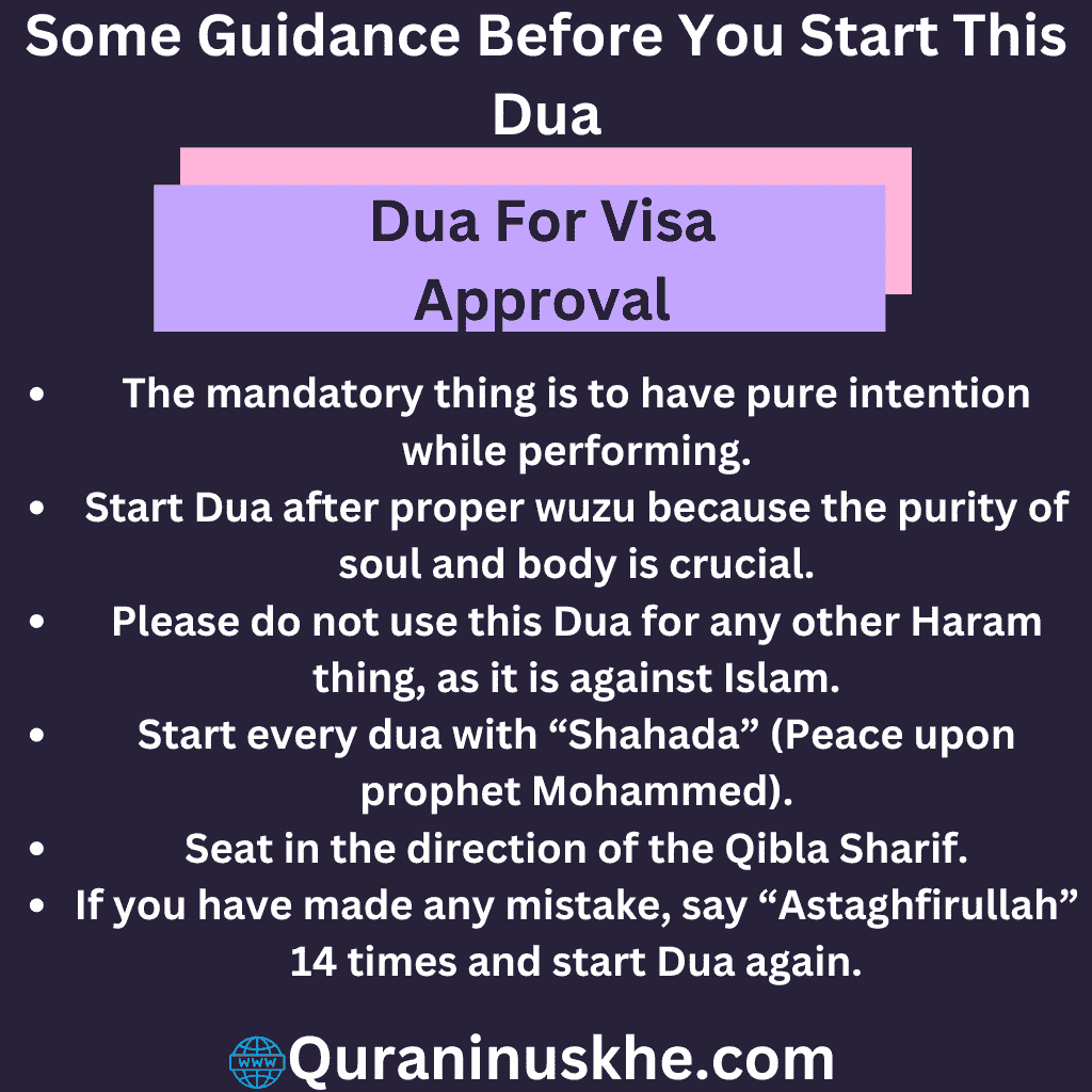 Some Guidance Before You Start This Dua 