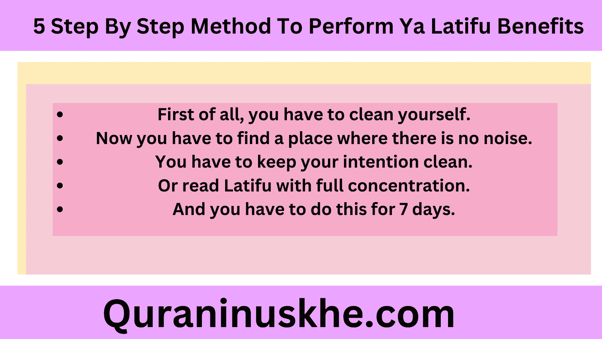 5 Step By Step Method To Perform Ya Latifu Benefits