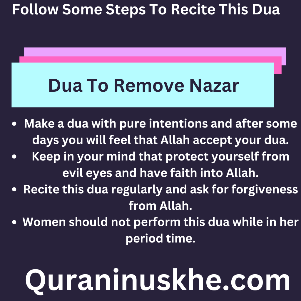 Dua To Remove Nazar