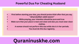 Powerful Dua For Cheating Husband